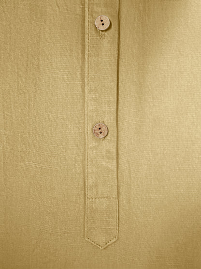 Sand Cotton Kurta Cut