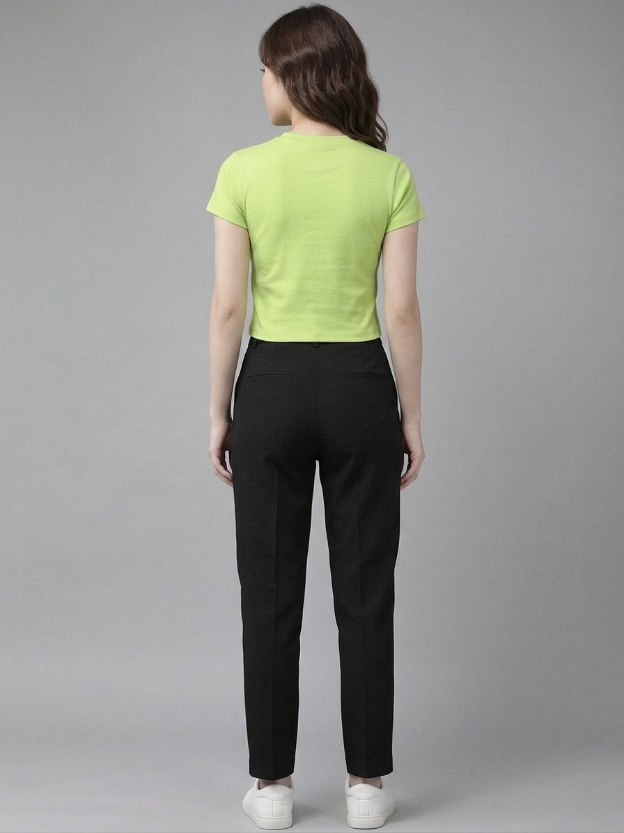 Lime Green Cotton Crop Top