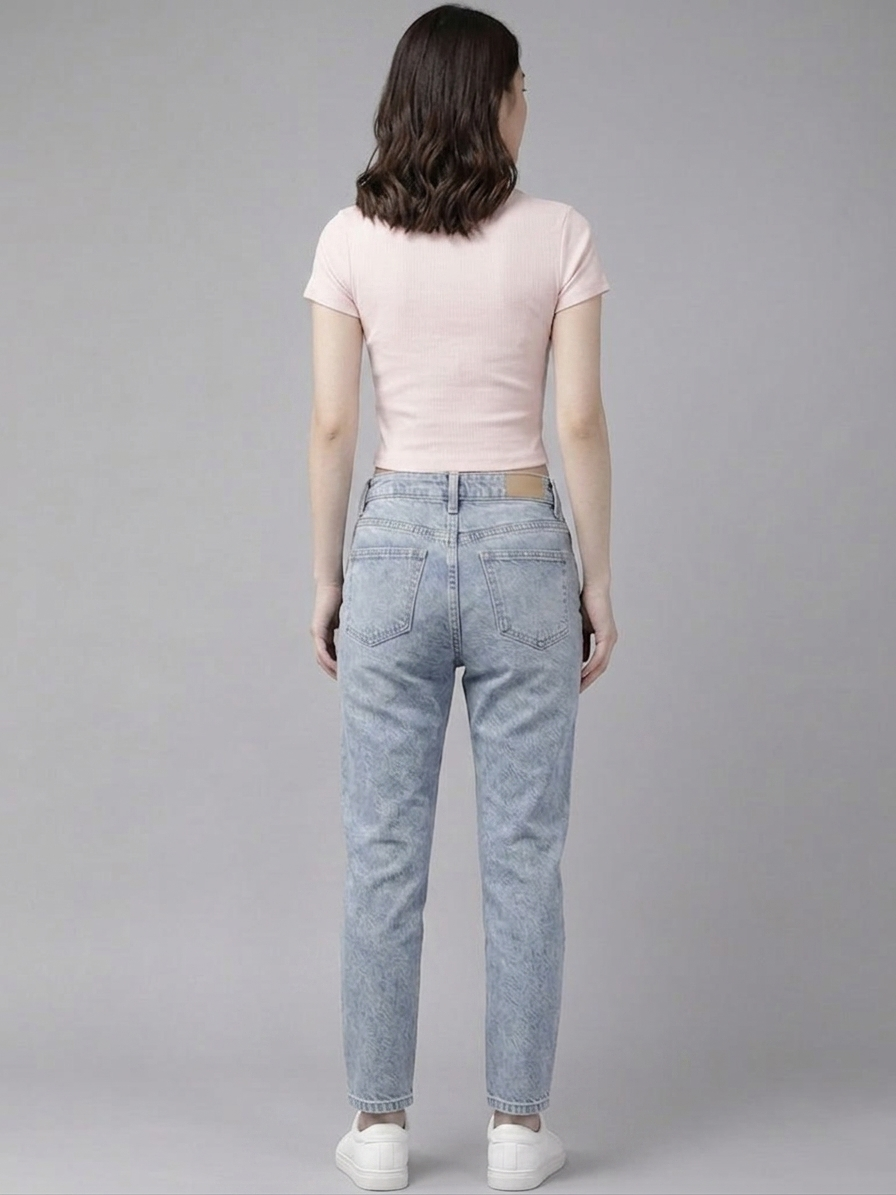 Blush Pink Cotton Crop Top