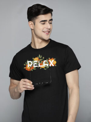 Relax Floral with Printed Regular Fit Men's T-shirt