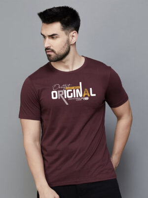 Original Typography with Printed Regular Fit Men's T-shirt
